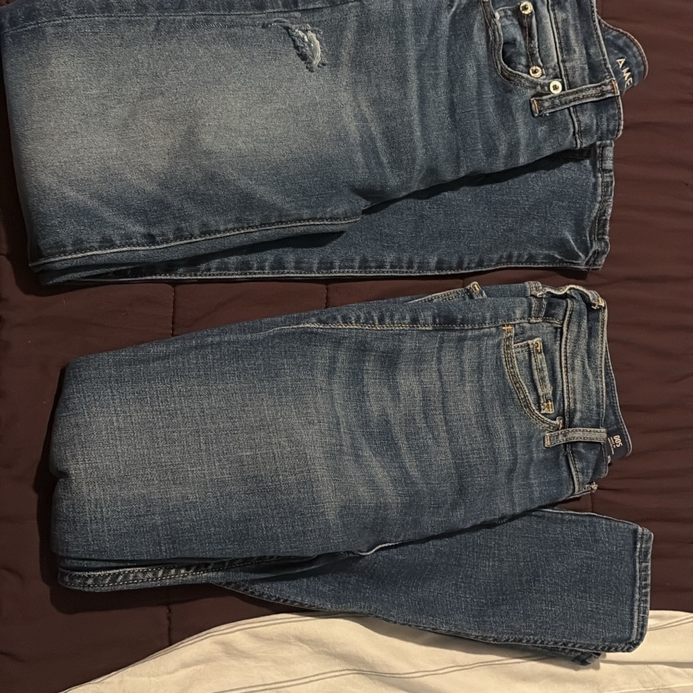 American Eagle Outfitters and Hollister Blue Skinny Jeans Classic Style